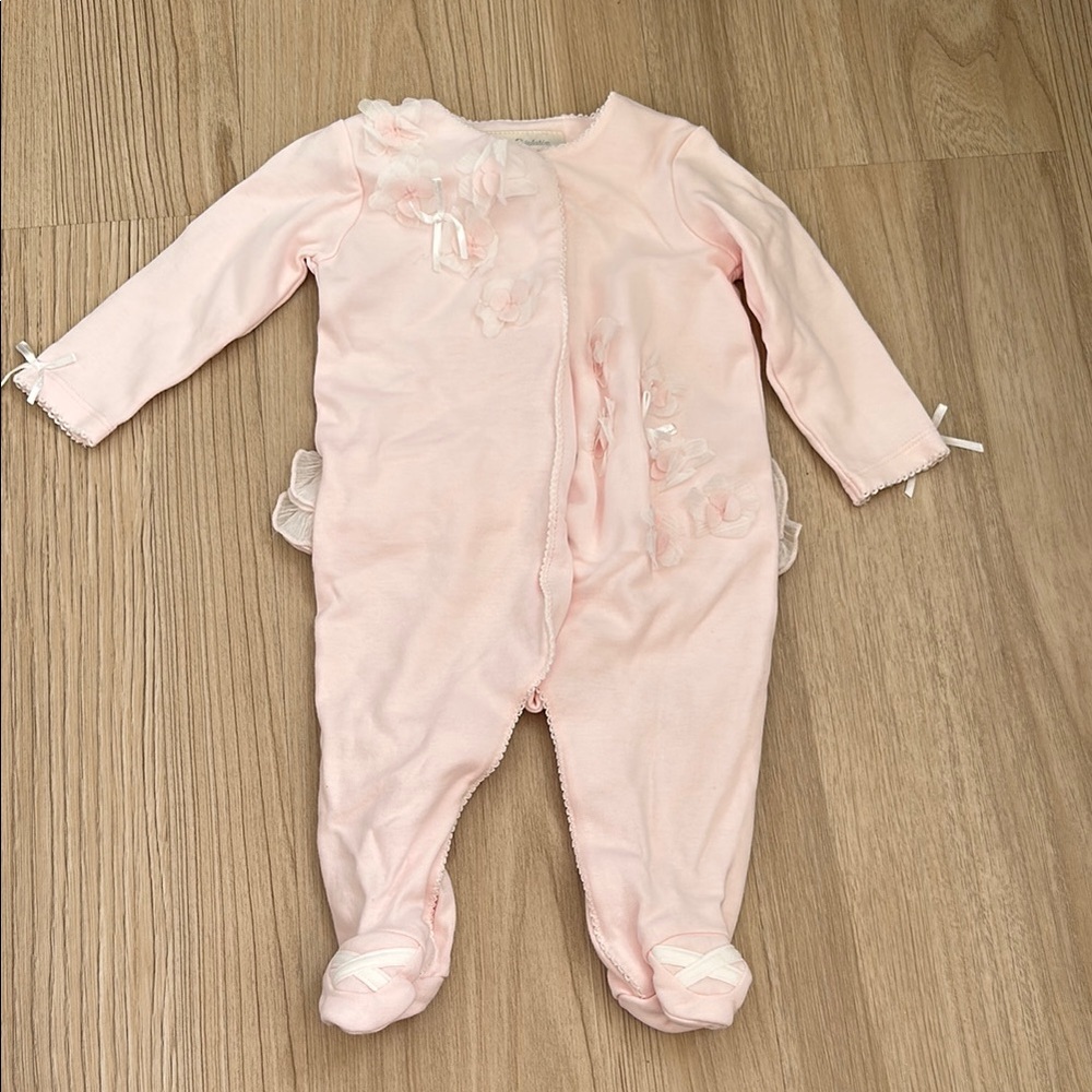 Pink Floral Kids One Piece